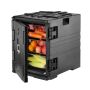 Insulated food box carrier, 90 L, with double buckles