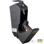 Mountable biometric gun safe for 1 pistol, 3 access methods