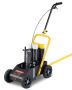 Tape marking machine, 4 wheels, adjustable width, black, 24x13x35.4 inches.