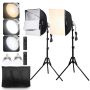 Lighting set softbox 40x40 cm, adjustable 3000–6500 K
