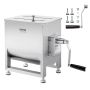 Manual meat mixer, 60 L stainless steel, sausage mixer