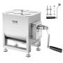 Manual meat mixer, 15 L stainless steel sausage equipment