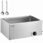 Electric commercial stainless steel food warmer, 18 L, 1200 W