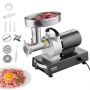 Electric meat grinder 9 lbs/min with knife and sausage making attachment, stainless steel