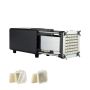 Electric potato slicer with stainless steel blades and non-slip feet