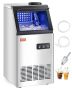 Ice maker, 36 cubes/15 min, 28 lb capacity, LED display, self-cleaning