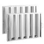 Commercial stainless steel range hood grease filter, 24.5×19.5 inches, 2 pcs.