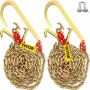 J-type tow chain 5/16" x 10 ft, G80 alloy steel with G70 hooks, 2 pcs.