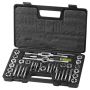 Thread tap and die set, 40 pieces, M3–M12, steel