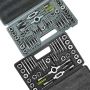 Thread tap and die set, 80 pieces, metric and SAE