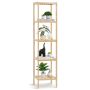 5-Tier Bamboo Bathroom Shelf, Free Standing