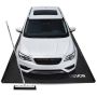 Protective non-slip PVC garage mat, 2.6x6.1 m, black