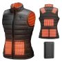 Women's electric heated vest, 8 zones, size L