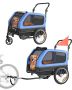 Dog bike trailer, 40 kg, trolley and holder