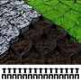 Geotextile soil mesh, 1885 lb load, 3 inch deep, for patios and driveways