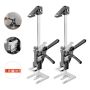 Manual metal jack 2 pcs., 150 kg, adjustable, black