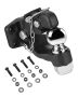 Pin-shaped hitch kit, 2.5-3 inch lunette, 20,000 lb. towing capacity, black