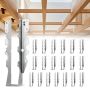 50 pcs. stainless beam hangers, 40x38x199 mm, rafter brackets