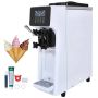 Commercial ice cream machine, 10 l/hr, 4 L hopper, LCD display