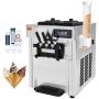 Countertop commercial soft ice cream machine, 3 flavors, 18-28 l/hr, stainless steel