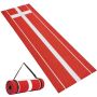 Softball pitching mat, rubber, 305x92 cm, red