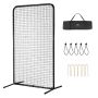 Baseball batting net, 7x4 feet, portable with bag and stakes