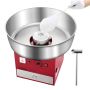 Electric cotton candy maker, 1000W, 52 cm stainless steel bowl, red