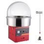 Electric cotton candy maker, 1000 W, red, stainless steel bowl, commercial