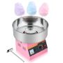 Commercial Electric Cotton Candy Maker, 38cm Stainless Steel Bowl, Pink