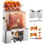 Commercial stainless steel orange juicer, 120 W, automatic