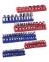 Magnetic bit holder 1/4", 3/8", 1/2" with labels, 6 pcs.