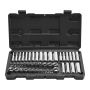 Socket set 46 pieces, 6.4 mm, SAE and metric, CR-V steel, for mechanics