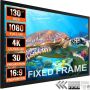 130 Inch 16:9 Fixed Frame 4K Projector Screen for Outdoor Cinema