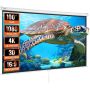 Manually retractable 100-inch 16:9 projector screen