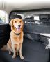 Dog car barrier, 46 inches, black, with transparent mesh