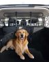 Adjustable metal car dog barrier, black
