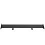 GT wing racing car spoiler, 43.3 inch, aluminum black