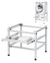 Washing machine stand 25x25 inch, carbon steel, 300 lb capacity