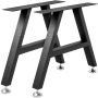 Metal table leg set, A-shaped, 16" x 17.7", 2 pcs.
