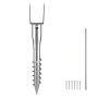 No-dig Ground Anchor, Steel U-Shape Post Holder, 27.56 Inch