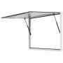 Food truck service window, 48x36", aluminum, awning door, tow hook