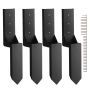 Fence post repair kit, 4 pcs., steel anchors 3.5x3.5 inches.