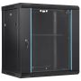 12U network server cabinet with lockable glass doors, 39.4 cm deep