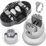 Ball 3-inch engraving press with diamonds, set