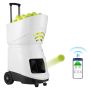 Automatic tennis ball launcher, portable, 150 balls, rechargeable battery