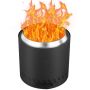 Smokeless stainless steel fire pit, 40 cm, wood-burning