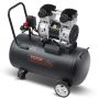 Air Compressor, 15 Gallon Steel Tank, 2 HP, 5.3 CFM, 125 PSI, Portable, Quiet