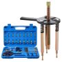 36-in-1 bearing puller set, 3-jaw hook, carrying case