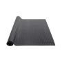 Diamond-plate rubber garage floor mat, 3 mm thick, 4x8 ft, black