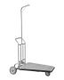 Bellman Luggage Cart, 600 lbs, 3 Wheels, Stainless Steel, Silver